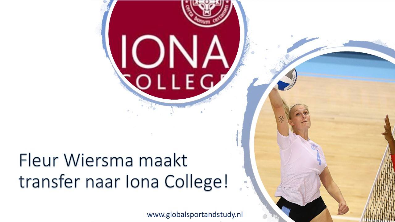 Fleur Wiersma maakt transfer naar Iona College, New York