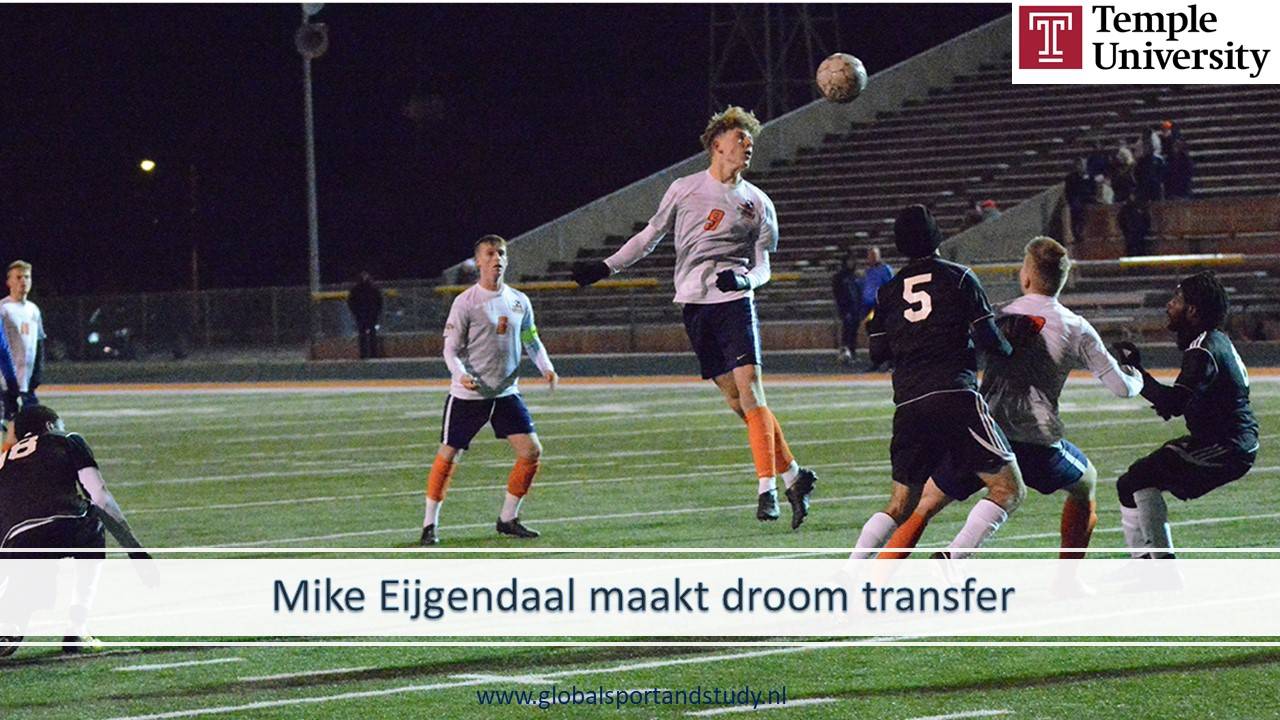 Mike Eijgendaal maakt droom transfer naar Temple University!