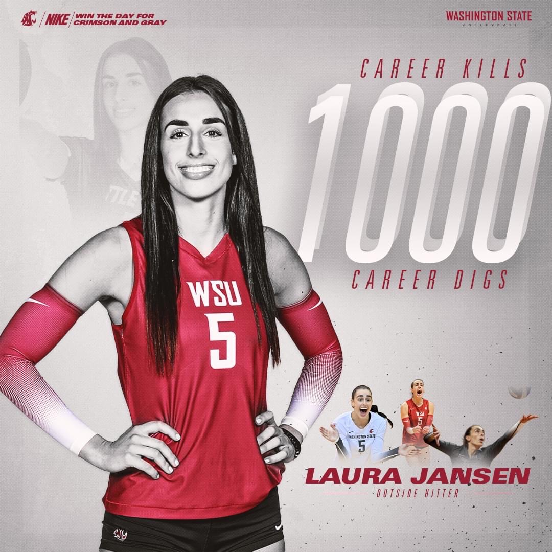 Laura Jansen 1000 digs!