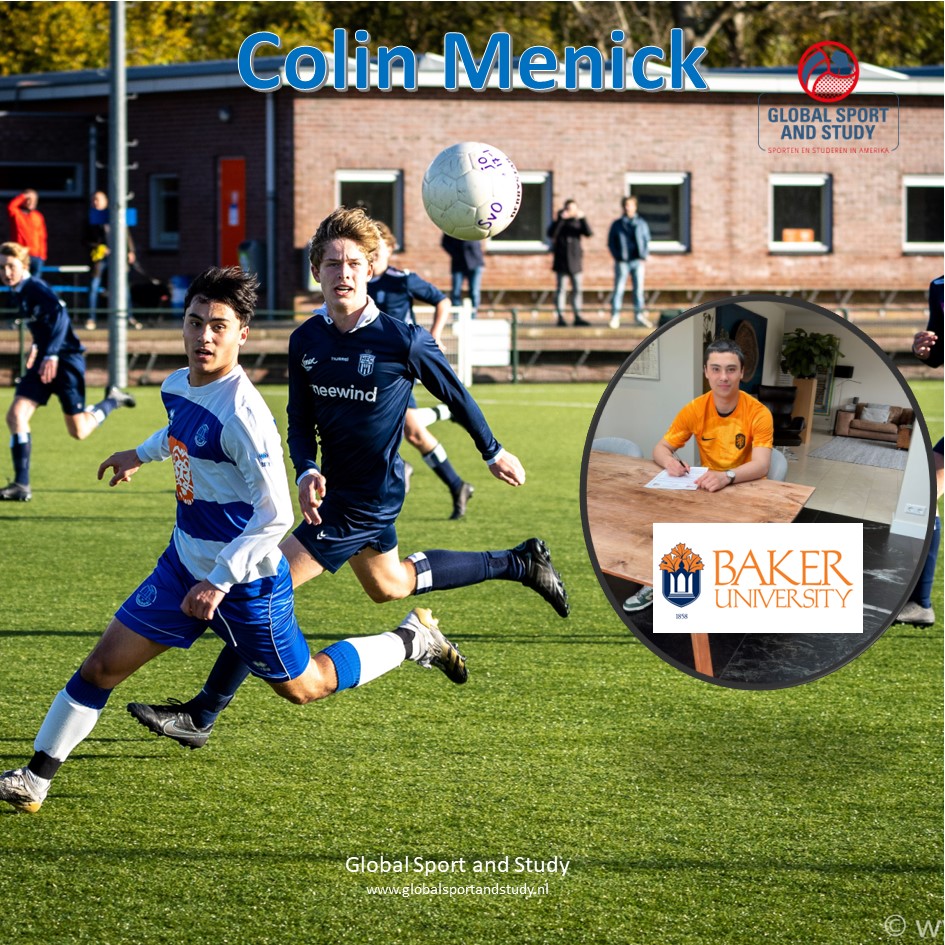 Colin Menick van SV Ouderkerk naar Baker University!